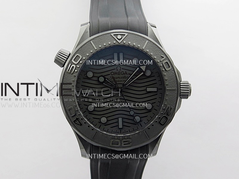 Seamaster Diver 300M Black Ceramic/DLC ORF 1:1 Best Edition Black Dial On Black Rubber Strap Super Clone Asian 8806 Seamaster Diver 300M Black Ceramic/DLC ORF 1:1 Best Edition Black Dial On Black Rubber Strap Super Clone Asian 8806