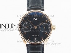 PORTUGUESE REAL PR IW500115 ZF 1:1 BEST EDITION ON BLACK LEATHER STRAP A52010 V3