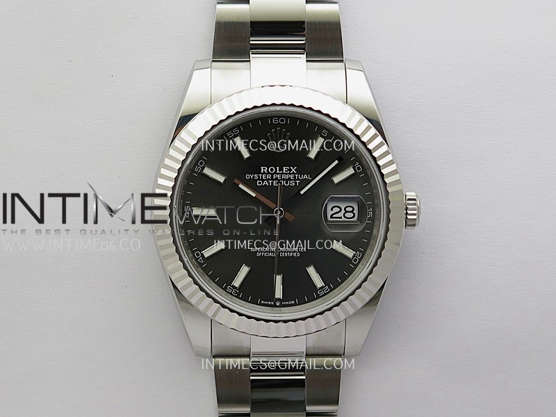 DateJust 41 126334 904L SS V2 VSF 1:1 Best Edition Gray Dial Stick Marker On Oyster Bracelet DD3235 DateJust 41 126334 904L SS V2 VSF 1:1 Best Edition Gray Dial Stick Marker On Oyster Bracelet DD3235
