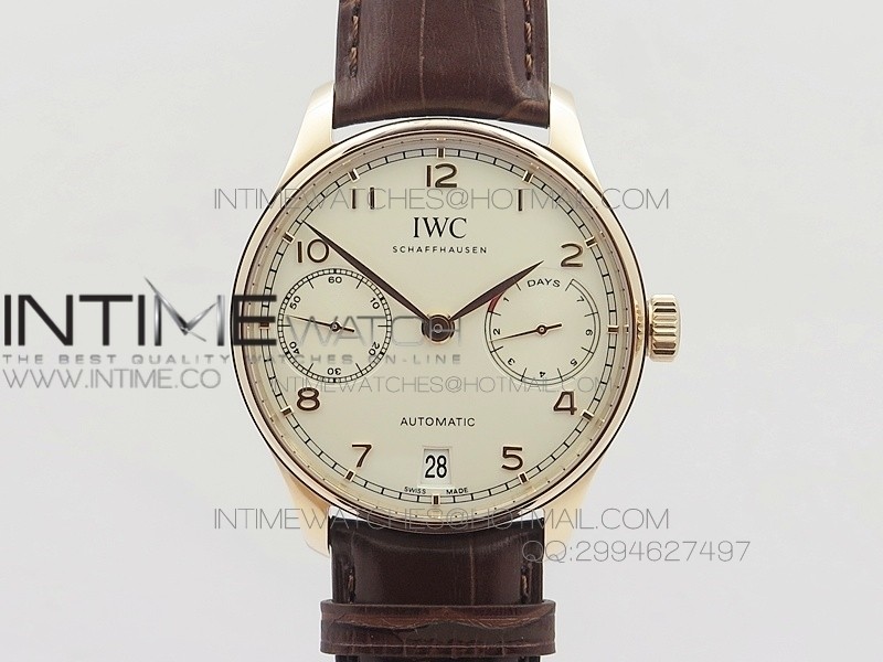 PORTUGUESE REAL PR IW500701 ZF V4 1:1 BEST EDITION ON BROWN LEATHER STRAP A52010