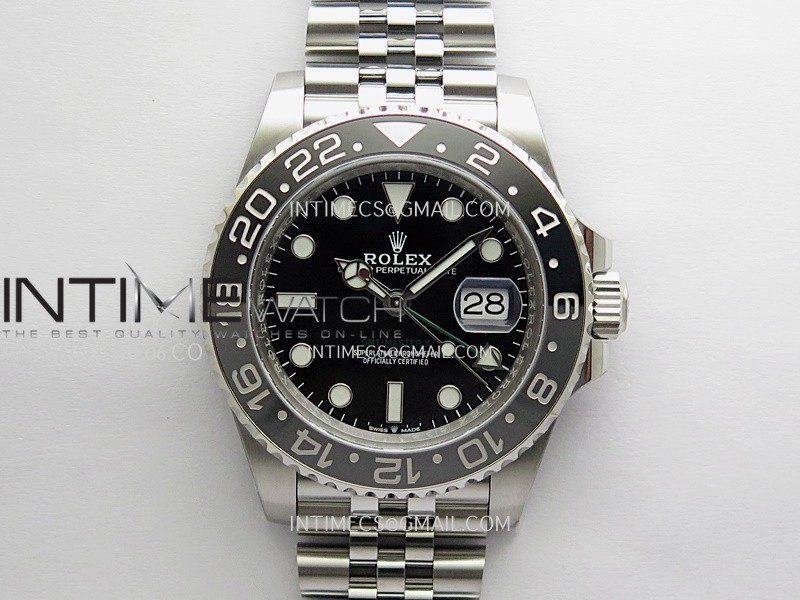 GMT-Master II 126710 GRNR Black/Gray Ceramic WF 1:1 Best Edition Black Dial On Jubilee Bracelet DD3285 CHS