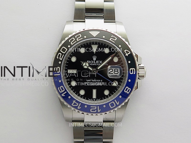 GMT-Master II 126710 BLNR Black/Blue Ceramic WF 1:1 Best Edition Black Dial On Oyster Bracelet DD3285 CHS