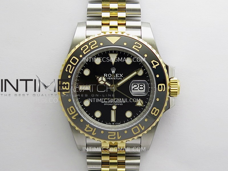 GMT-Master II 126713 GRNR WF 1:1 Best Edition Black Dial On SS/YG Bracelet Super Clone DD3285 CHS