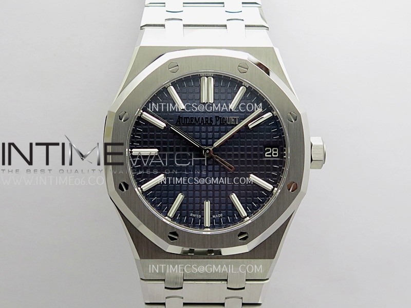 Royal Oak 41mm 15510 SS DDF 1:1 Best Edition Blue Dial On SS Bracelet DD4302 Super Clone Royal Oak 41mm 15510 SS DDF 1:1 Best Edition Blue Dial On SS Bracelet DD4302 Super Clone