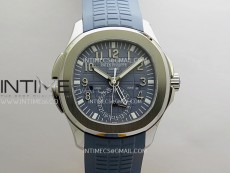 Aquanaut 5164G SS ZF 1:1 Best Edition Blue Dial On Blue Rubber Strap A330