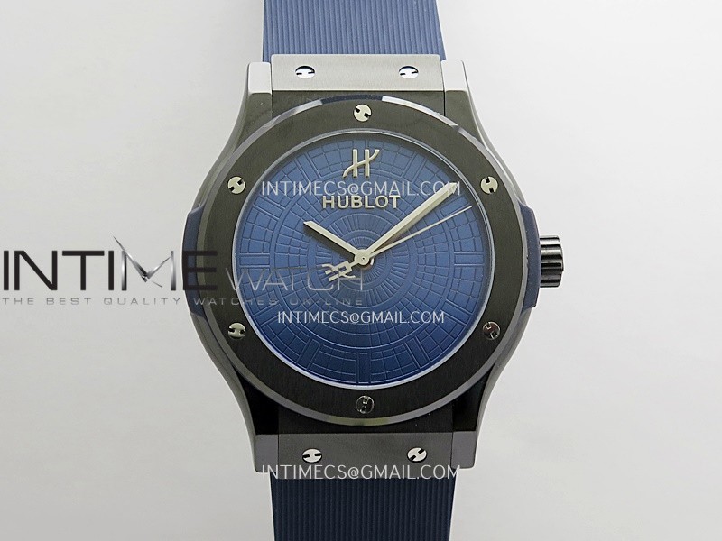 Classic Fusion 42mm Ceramic JJZF 1:1 V2 Best Edition Blue Textured Dial On Blue Rubber Strap Asian SW300 Classic Fusion 42mm Ceramic JJZF 1:1 V2 Best Edition Blue Textured Dial On Blue Rubber Strap Asian SW300