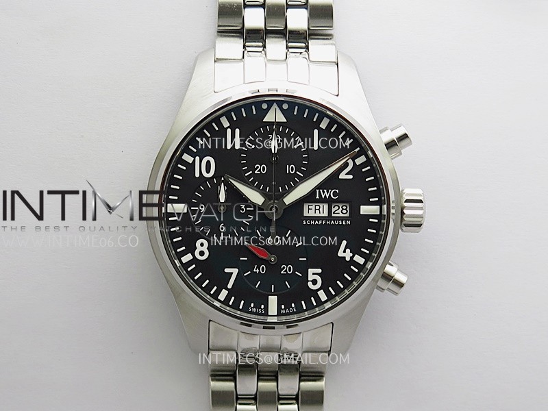 Pilot Watch IW388113 SS APSF 1:1 Best Edition Black Dial On SS Bracelet A69385 Pilot Watch IW388113 SS APSF 1:1 Best Edition Black Dial On SS Bracelet A69385
