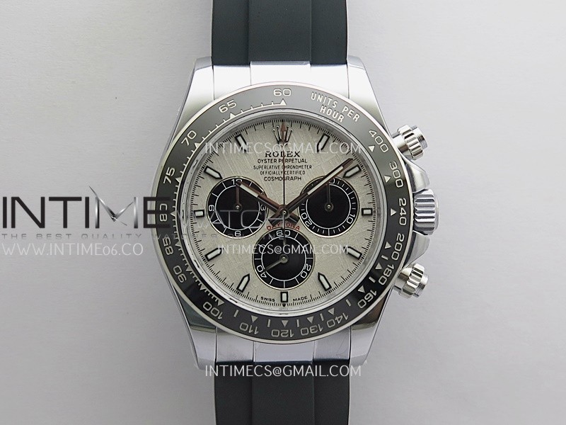 Daytona 126519 UFO Gain Weight 1:1 Best Edition Meteorite Dial On Oysterflex Rubber Strap UF4131 (Free Sprung)