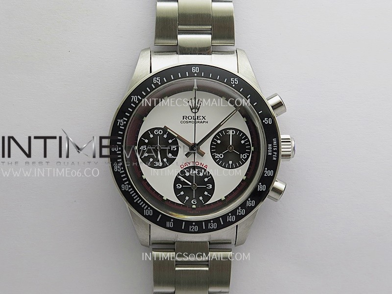 Daytona 6263 Without Oyster Word SS/Black Bezel MSF Best Edition White Dial Black Subdials On SS Bracelet Venus 75