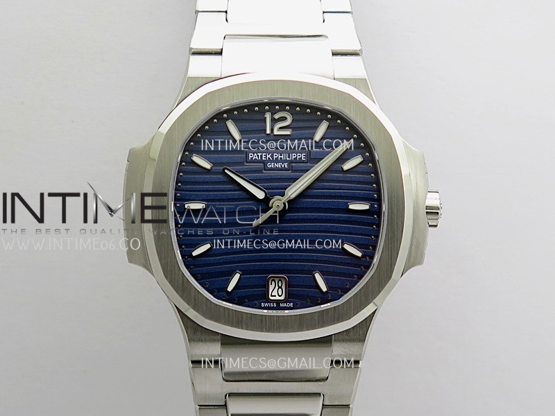 Nautilus 7118 Ladies SS DDF 1:1 Best Edition Blue Dial On SS Bracelet Super Clone DD324