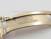 Portuguese IWC371401 ZF 1:1 Best Edition RG White Dial Gold Markers on Brown Leather Strap A7750