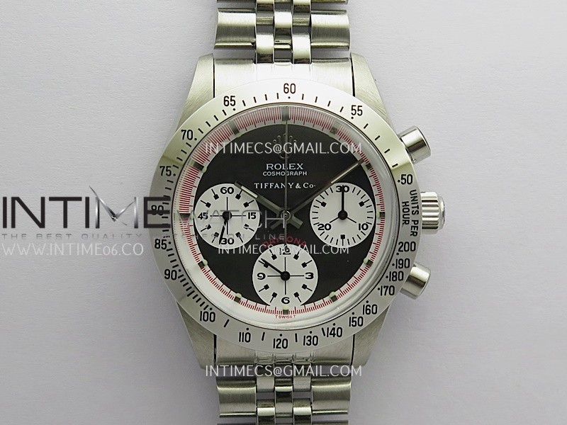 Daytona 6262 Tiffany SS MSF Best Edition Black Dial White Subdials On SS Jubilee Bracelet Venus 75