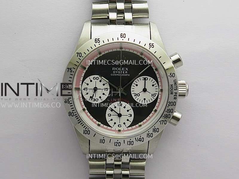 Daytona 6262 SS MSF Best Edition Black Dial White Subdials On SS Jubilee Bracelet Venus 75