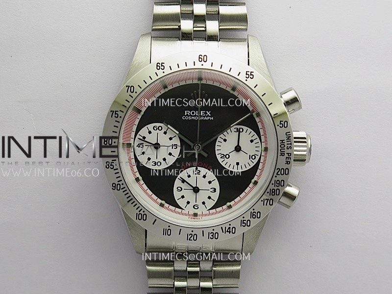 Daytona 6262 Without Oyster Word SS MSF Best Edition Black Dial White Subdials On SS Jubilee Bracelet Venus 75