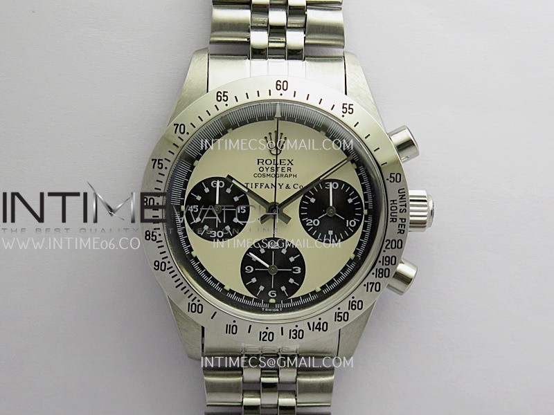 Daytona 6262 Tiffany SS MSF Best Edition Beige Dial Black Subdials On SS Jubilee Bracelet Venus 75