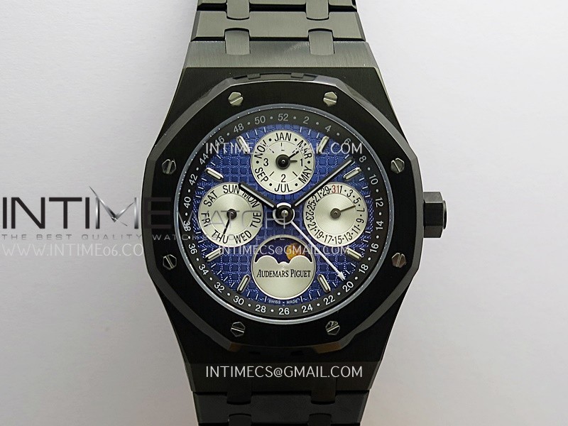 Royal Oak 41mm Perpetual Calendar 26579CE PVD BBS Best Edition Blue Dial On PVD Bracelet A5134