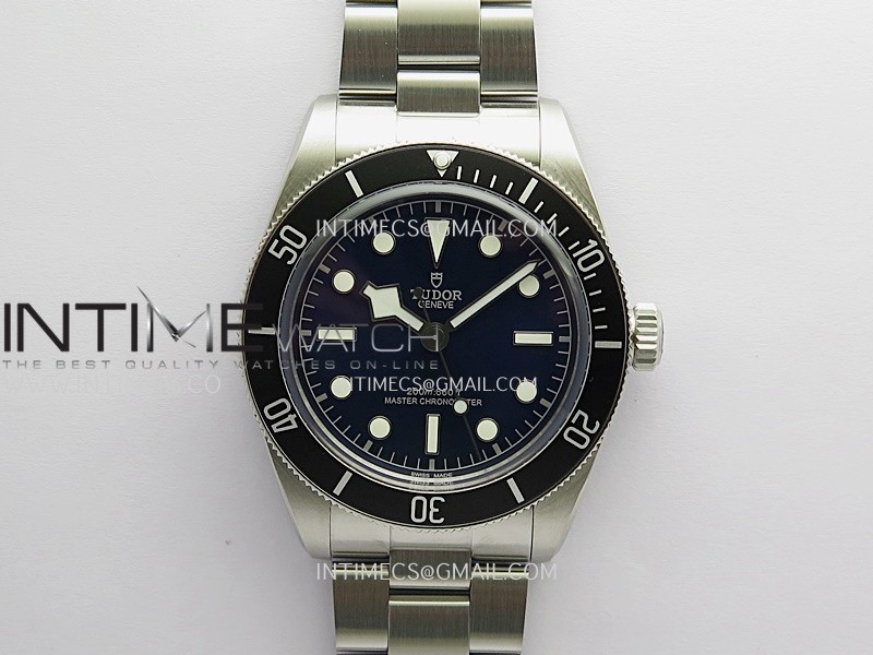 Heritage Black Bay M7943 43mm SS ZF 1:1 Best Edition Blue Dial On SS Bracelet A2824