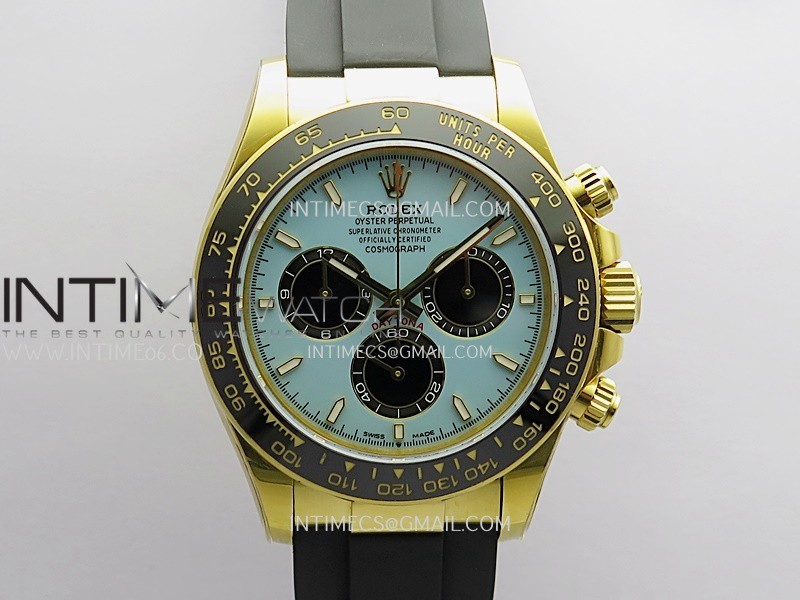 Daytona 126518 Gain Weight Clean Plus 1:1 Best Edition Tiffany Turquoise Blue Dial On Oysterflex Rubber Strap DD4131