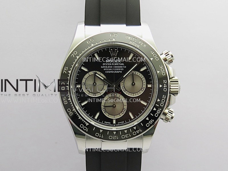 Daytona 126509 Gain Weight V3 Clean Plus 1:1 Best Edition Black Dial Silver Subdial On Oysterflex Rubber Strap DD4131