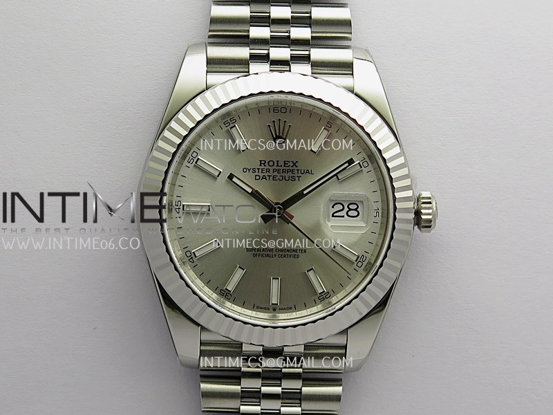 DateJust 41 126334 904L SS VF 1:1 Best Edition Silver Dial Stick Marker On Jubilee Bracelet DD3235