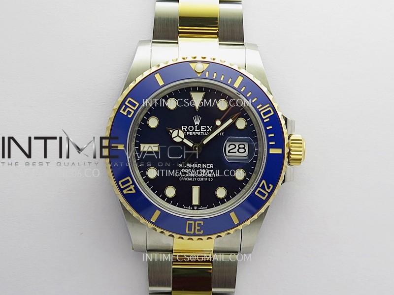 Submariner 126613 LB Gain Weight V2 VSF 1:1 Best Edition Blue Dial On SS/YG Bracelet DD3235