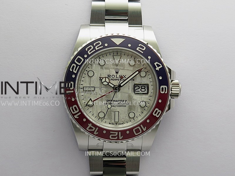 GMT Master II 126719 BLRO Gain Weight V4 Gold Factory 1:1 Best Edition Real Meteorite Dial On Oyster Bracelet SH3285 CHS
