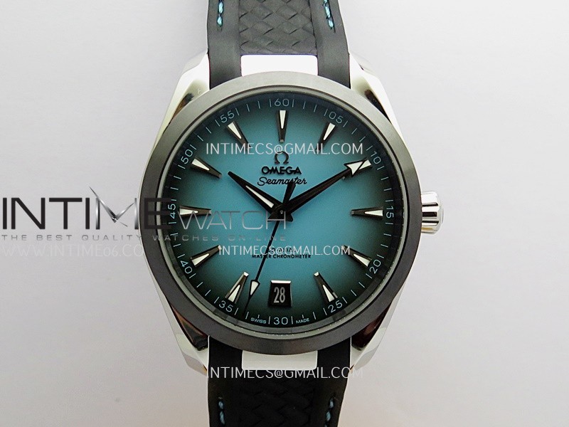 Aqua Terra 150M SS VSF 1:1 Best Edition Turquoise Dial On Black Rubber Strap Super Clone A8900
