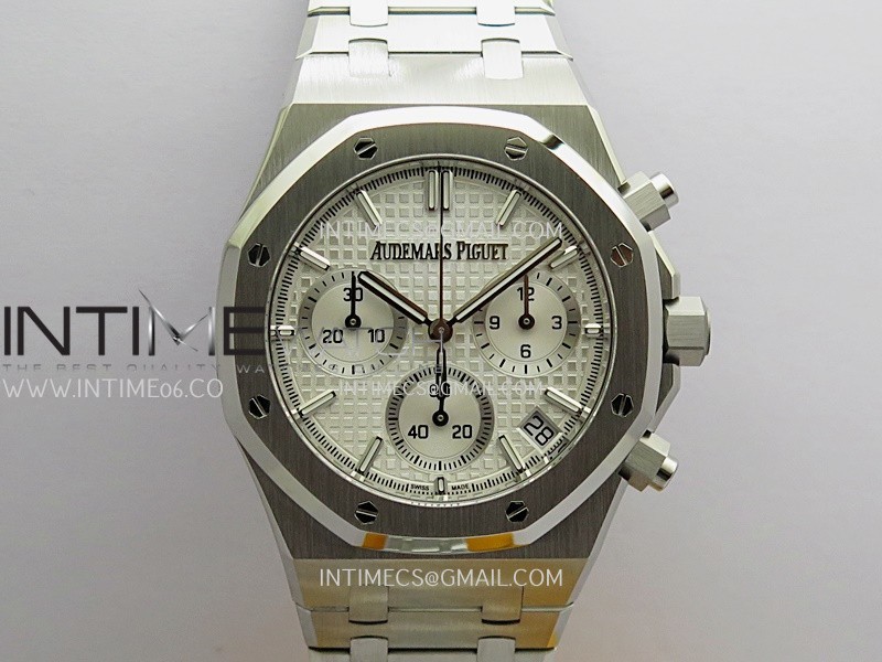 Royal Oak Chrono 26240 SS ZF 1:1 Best Edition Silver Dial On SS Bracelet Super Clone DD4401