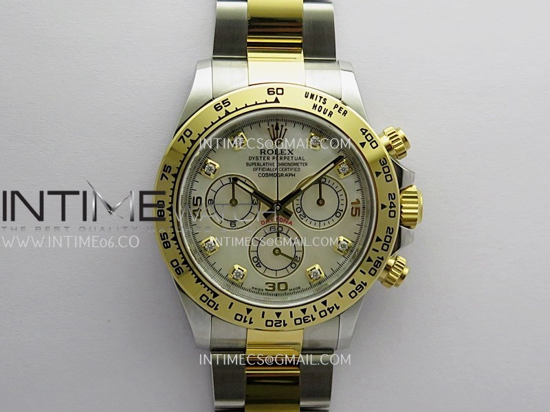 Daytona 116503 904L SS/YG VF 1:1 Best Edition White MOP Dial On SS/YG Bracelet DD4130
