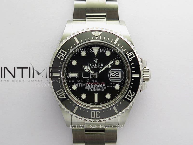Sea-Dweller 43mm 126600 904L SS VF 1:1 Best Edition Black Dial On 904L SS Bracelet DD3235