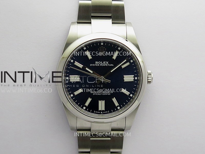 Oyster Perpetual 124300 41mm 904L SS VF 1:1 Best Edition Blue Dial On 904L SS Bracelet DD3230