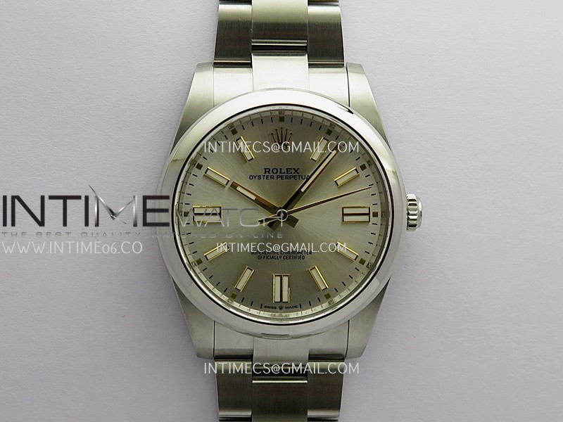 Oyster Perpetual 124300 41mm 904L SS VF 1:1 Best Edition Silver Dial On 904L SS Bracelet DD3230