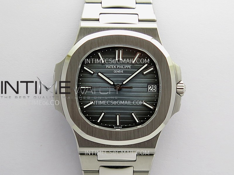 Nautilus 5711/1A SS DDF 1:1 Best Edition V2 SW Dial Blue Textured Dial On SS Bracelet Super Clone 324