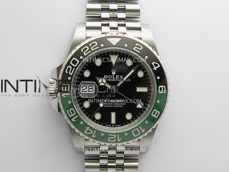 GMT-Master II 126720 VTNR Black/Green Ceramic ARF 1:1 Best Edition Black Dial On Jubilee Bracelet DD3285 CHS