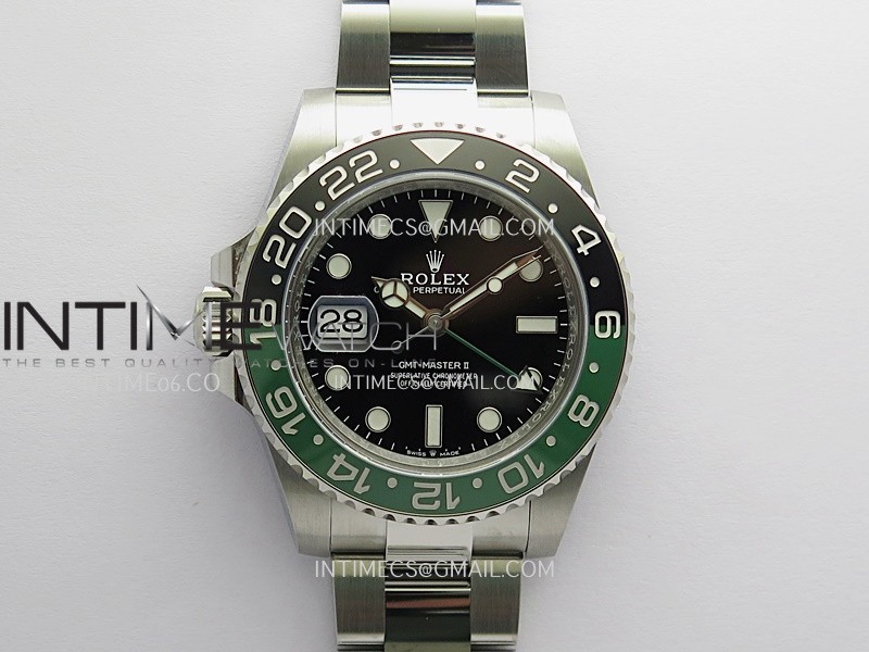 GMT-Master II 126720 VTNR Black/Green Ceramic ARF 1:1 Best Edition Black Dial On Oyster Bracelet DD3285 CHS