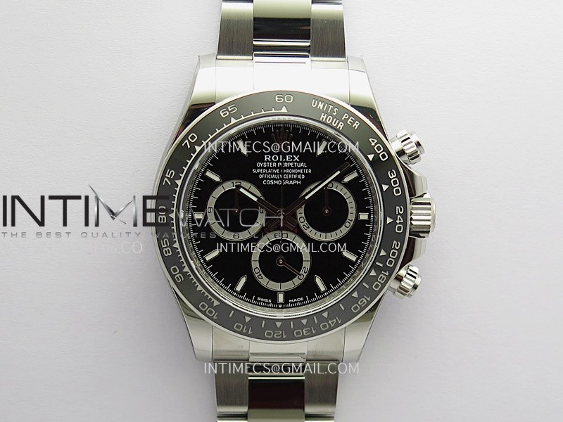 Daytona 126500 904L Steel ARF 1:1 Best Edition Black Dial On 904L Steel Bracelet DD4131