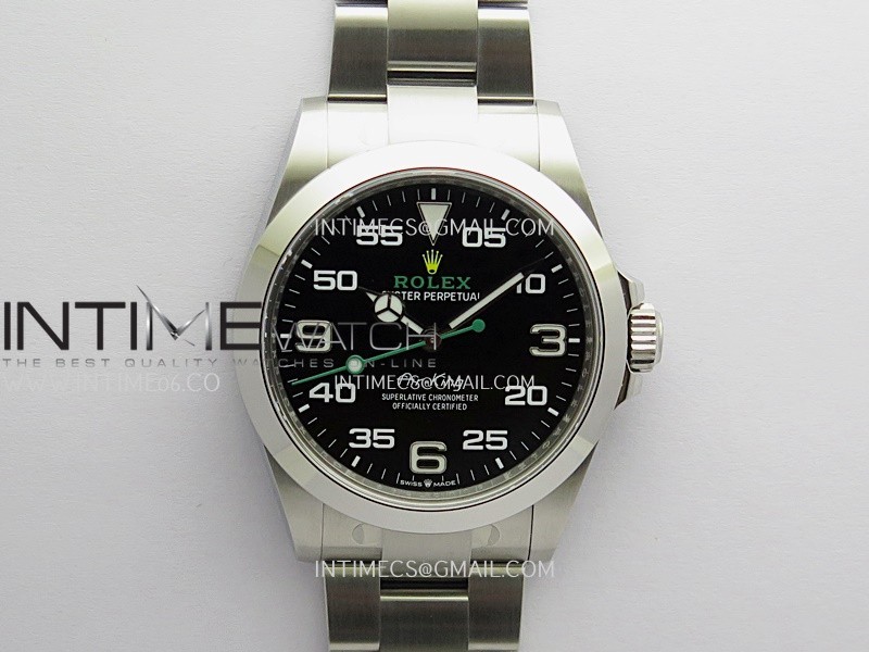 Air-King 126900 904L SS VF 1:1 Best Edition Black Dial On 904L SS Bracelet DD3230
