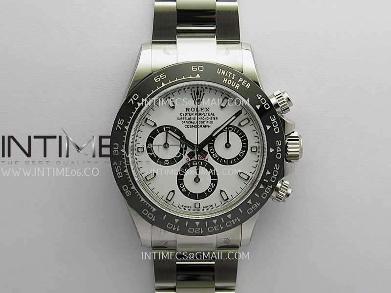Daytona 116500 904L SS VF 1:1 Best Edition White Dial On 904L SS Bracelet DD4130