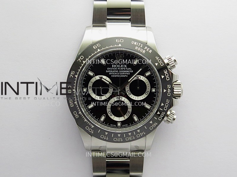 Daytona 116500 904L SS VF 1:1 Best Edition Black Dial On 904L SS Bracelet DD4130