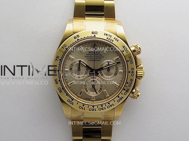 Daytona 116505 904L RG VF 1:1 Best Edition RG Dial T Diamond Marker On 904L RG Bracelet DD4130