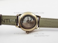 GP moonphase RG Sliver Dial on Brown Leather Strap On Cal.GP033MO