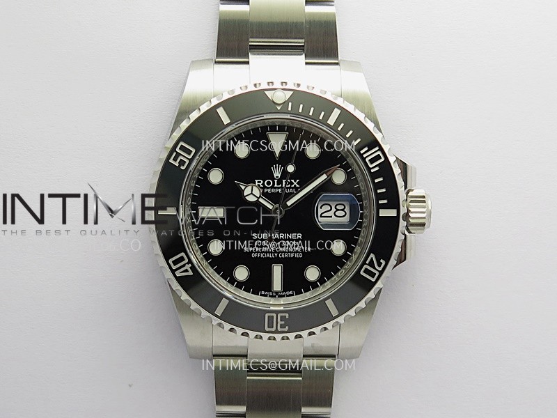 Submariner 116610LN Black Ceramic 904L SS VF 1:1 Best Edition Black Dial On 904L SS Bracelet DD3135