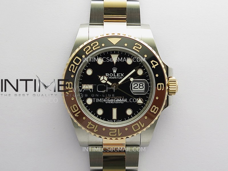 GMT-Master II 126711 CHNR Gain Weight VSF 1:1 Best Edition Black Dial On SS/RG Oyster Bracelet Super Clone DD3285 CHS