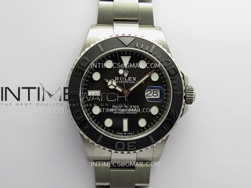 Yacht-Master 226627 Titanium WF 1:1 Best Edition Black Dial On Titanium Bracelet DD3235