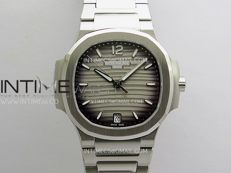 Nautilus 7118 Ladies SS DDF 1:1 Best Edition Gray Dial On SS Bracelet Super Clone DD26-330