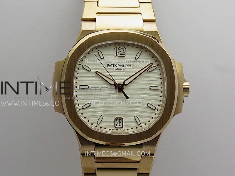 Nautilus 7118 Ladies RG DDF 1:1 Best Edition Silver Dial On RG Bracelet Super Clone DD324