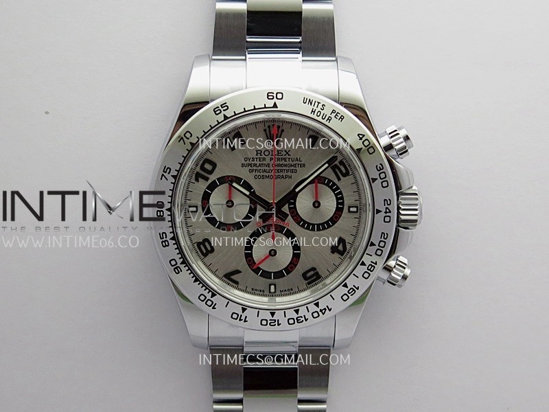 Daytona 116509 Gain Weight QF 1:1 Best Edition Silver Dial Numeral Marker On SS Bracelet SH4130