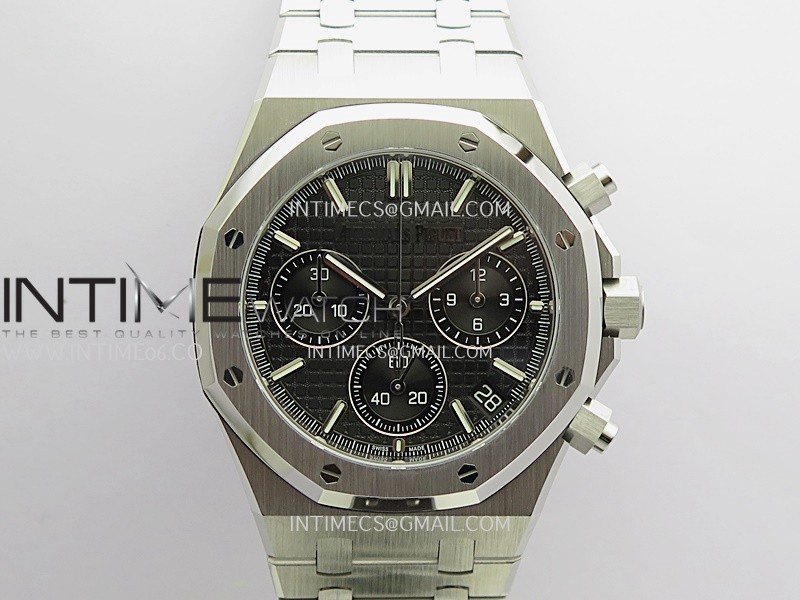 Royal Oak Chrono 26240 50th SS V2 DDF 1:1 Best Edition Black Dial On SS Bracelet Super Clone DD4401