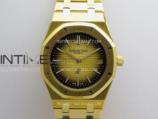 Royal Oak 39mm 16202 50th YG ZF 1:1 Best Edition YG Smoked Dial On YG Bracelet A7121