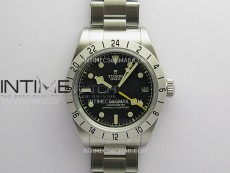 Black Bay M79470 GMT SS ZF 1:1 Best Edition Black Dial On SS Bracelet Super Clone 3186